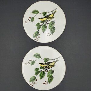 H&R Johnson Yellow Bird Trivets H & R Johnson Yellow Nuthatch 6" Round Trivets